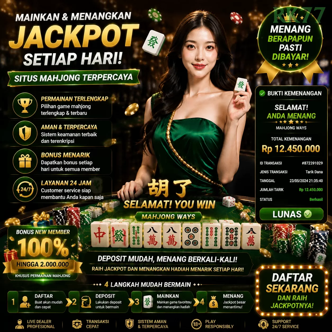 Ikon aplikasi rk77 resmi